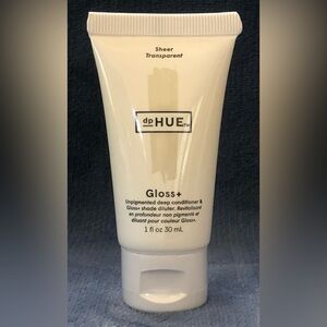 dpHUE Gloss+ Sheer Unpigmented Deep Conditioner Travel Size 1 fl oz /30 ml New